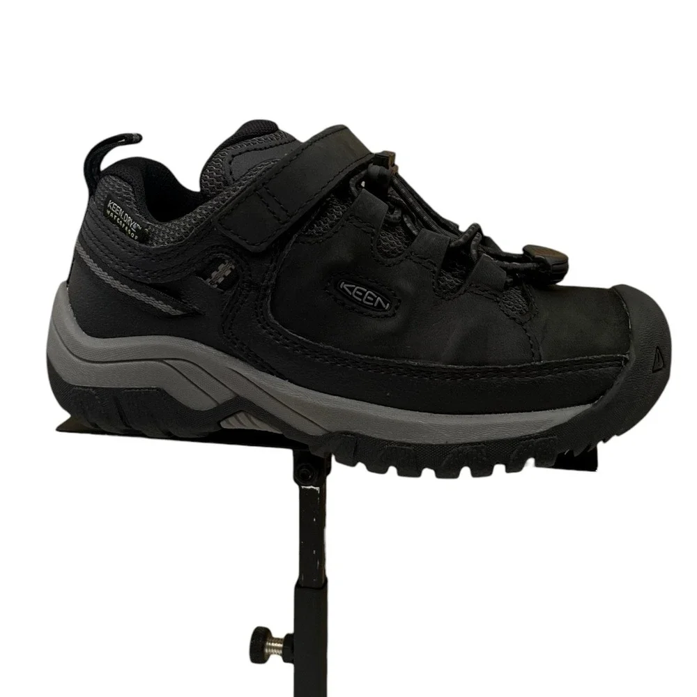 KEEN Targhee Low Toddler Boys Slip-on Waterproof Hiking Shoes Size 10 Black Gray